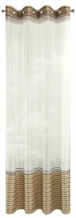 Euro Firany Zasłona Dekoracyjna Euro wz. EVI BEŻ+BR 5900811367406 - Zasłony - miniaturka - grafika 2