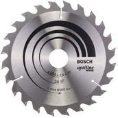Tarcze do pił - Bosch Piła tarczowa Optiline Wood 184 mm x 30/20 mm x 24T - miniaturka - grafika 1