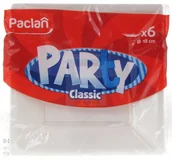 Akcesoria do grilla - Paclan Party Talerze plastikowe kwadratowe białe Classic 18 cm 6 szt. - miniaturka - grafika 1