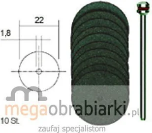 Proxxon Tarcze tnące korundowe O 22 PR28810 - Materiały ścierne - miniaturka - grafika 3