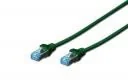 Digitus Kabel krosowy SF/UTP kat.5e 1m zielony DK-1532-010/G DK-1532-010/G - Kable miedziane - miniaturka - grafika 2