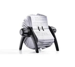 Durable Kartoteka obrotowa Telindex Flip Vegas czarna 2416-01 - Wizytowniki - miniaturka - grafika 4