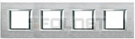 Klawisze i ramki - Bticino Ramka prostokątna anodyzowana pozioma 2+2+2+2 moduły - Btcino Axolute HA - miniaturka - grafika 1