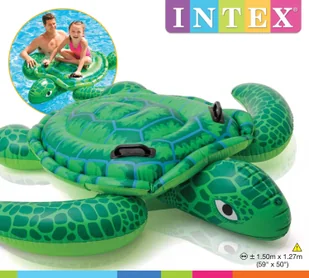INTEX INTEX Nadmuchiwany żółw do basenu, 57524NP - Materace dmuchane i koła do pływania - miniaturka - grafika 4