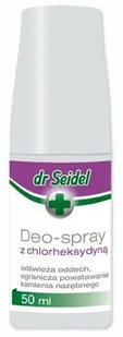 Dr Seidla Dr Seidel Deo-Spray Z Chlorheksydyną - Higiena Jamy Ustnej 50Ml - Higiena jamy ustnej zwierząt - miniaturka - grafika 2