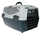 Transportery dla kotów - Gulliver Stefanplast Transporter 2 plastikowe drzwi szary [97201] 7838 - miniaturka - grafika 1