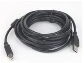 Kable USB - Gembird KABEL USB 2.0 AM-BM EKRAN + FERRYT 5M (34555) KKGGKUBU0070 [252031] - miniaturka - grafika 1