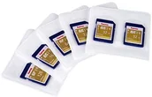 Pudełka i akcesoria na płyty CD - Hama samoprzylepne etui do kart SD, 5er-Pack 00095950 - miniaturka - grafika 1