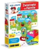 Gry planszowe - Clementoni Uczę się bawiąc Zwierzęta na farmie - miniaturka - grafika 1