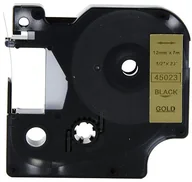 Dodatki do drukarek i skanerów - DYMO RHINO Aimotech Taśma zamiennik do 12mm/7m złota czarny nadruk D1 45023 A45023 - miniaturka - grafika 1