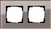 Klawisze i ramki - Gira ESPRIT SZKŁO UMBRA Ramka X2 0212122 - miniaturka - grafika 1