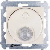 Wyłączniki światła i elektryczne - Kontakt Simon KONTAKT - SIMON Łącznik z czujnikiem ruchu 20-500 W kremowy DCR10T.01/41 - miniaturka - grafika 1