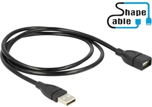 Delock Kabel USB A - A 1.00m ShapeCable 83500 - Kable USB - miniaturka - grafika 3
