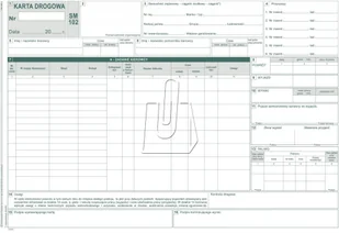 Michalczyk&Prokop Karta drogowa SM-102 (samochód ciężarowy) A4 (801-1) - Druki akcydensowe - miniaturka - grafika 2