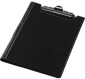 Deski z klipsem - Panta Plast Teczka z klipem zamykana A4 czarna PP189-2 - miniaturka - grafika 1