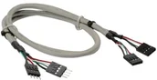 Kable USB - InLine 33440 °C Wewnętrzny port USB 2.0 2 X 4-biegunowe słupków wtyk do gniazda słupków kabel przedłużający (0,6 m) - miniaturka - grafika 1