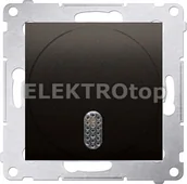 Wyłączniki światła i elektryczne - Kontakt Simon DDS1.01/46 Dzwonek elektroniczny; brąz mat (met.) - miniaturka - grafika 1