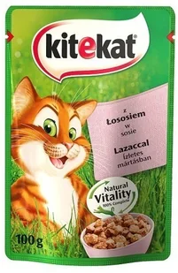 Kitekat Adult Łosoś w sosie saszetka 100g 1szt. - Mokra karma dla kotów - miniaturka - grafika 3