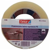 Kleje i inne preparaty budowlane - Tesa Taśma do folii bezbarwnej 50 m x 50 mm - miniaturka - grafika 1