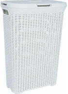 Kosze na bieliznę - Curver Poland Sp. z o. o. Kosz na bieliznę 60L RATTAN KREMOWY - miniaturka - grafika 1