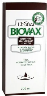 Lbiotica BIOVAX Szampon do włosów słabych 200ml - Szampony do włosów - miniaturka - grafika 2