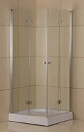 Kabiny prysznicowe - Sea Horse Foldex 90x90 szkło czyste BK122FT09 - miniaturka - grafika 1