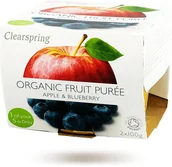Desery dla dzieci - Clearspring Deserek BIO - jabłko - jagoda - bez glutenu, mleka i konserwantów - miniaturka - grafika 1
