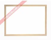 Tablice i flipcharty - MEMOBOARDS TABLICA SUCHOŚCIERALNO-Tablica magnetyczna W RAMIE DREWNIANEJ 90x60cm - miniaturka - grafika 1