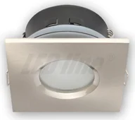 Oprawy, klosze i abażury - LED line Oprawa Oprawa LED halogenowa wodoodporna stała kwadratowa kolor satyna (245398) - miniaturka - grafika 1