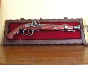 Repliki - broń - Hiszpania DŁUGI GARŁACZ SKAŁKOWY WRAZ Z TABLO - miniaturka - grafika 1