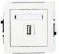 Gniazdka elektryczne - Karlik Gniazdo Pojedyncze USB białe DGUSB-1 - miniaturka - grafika 1