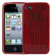 Etui i futerały do telefonów - APPLE Logotrans Phaser Series silikonowe etui ochronne do iPhone 4, czerwony - miniaturka - grafika 1