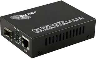 Allnet ALL-mc104g-SFP1 1000 Mbit/s Multi-mode, Mode Black Network Media Converter Media konwerter (IEEE 802.3, IEEE 802.3 AB, IEEE 802.3u, IEEE 802.3 X, sieci IEEE 802.3z, Gigabit Ethernet, 10Base-T, ALL-MC104G-SFP1 - Switche - miniaturka - grafika 2