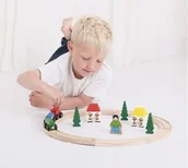 Pociągi dla dzieci - Bigjigs Toys Moja Pierwsza Kolejka - miniaturka - grafika 1