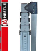 Sprzęt geodezyjny - Nestle Przymiar teleskopowy z wysięgnikiem 5m - łata 18303001 - miniaturka - grafika 1