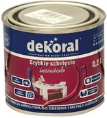 Farby do metalu - Dekoral Emalia Akrylux biały 0 2 l - miniaturka - grafika 1