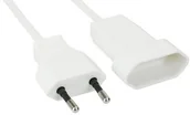 Adaptery i przejściówki - InLine Przedłużenie kabel wtyczka Euro i Euro sprzęgła 2,0 m Biały 1 szt. 4043718113231 - miniaturka - grafika 1