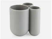 Kubki na szczoteczki do zębów - Umbra Stojak na szczoteczki Touch szary 023271-918 - miniaturka - grafika 1