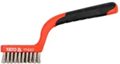 Materiały ścierne - YATO Szczotka druciana 3 rzędy drut nierdzewny - miniaturka - grafika 1
