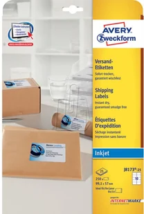 Avery Zweckform Etykiety wysyłkowe Zweckform 99,1 x 57mm 25 ark./op. J8173-25 - Etykiety samoprzylepne i bloki etykiet - miniaturka - grafika 3