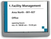 Systemy ekspozycyjne i znaki informacyjne - Durable Tabliczka przydrzwiowa A5 210x148,5 mm grafitowa - miniaturka - grafika 1