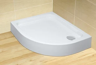 Radaway Siros E Compact 90x80 lewy biały SBE8917-1L - Brodziki prysznicowe - miniaturka - grafika 2