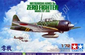 Kolekcjonerskie modele pojazdów - Tamiya Japoński samolot myśliwski Mitsubishi A6M3/3a Zero typ 22 Zeke 60785 - miniaturka - grafika 1