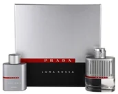 Zestawy kosmetyków męskich - Prada Luna Rossa woda toaletowa 100 ml + żel pod prysznic 100 ml - miniaturka - grafika 1