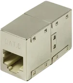 Gniazdka elektryczne - LogiLink Adapter złączka sieciowa Kat.6 NP0054 2xRJ45, 1:1 - miniaturka - grafika 1