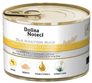 Dolina Noteci Premium Junior Małe Rasy Żołądki Kurczaka I Wątróbka Cielęca 185G - Mokra karma dla psów - miniaturka - grafika 3