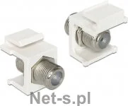 Pozostałe akcesoria sieciowe - Delock Moduł Keystone F F ->F F (86300) - miniaturka - grafika 1