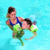 Pływanie - Bestway Inflatables & Material Corp. Rękawki JUNGLE 30X15CM 6-12LAT (32102) - miniaturka - grafika 1