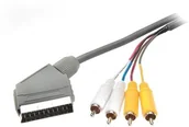Kable - Teccus teccus kable audio/video cable, SCART <-> 4 X wtyk cinch, Mono, 2 m T995 - miniaturka - grafika 1