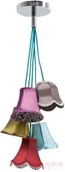 Lampy sufitowe - Kare Design Saloon Flowers 5 Lampa wisząca Kolorowa - 30001 - miniaturka - grafika 1